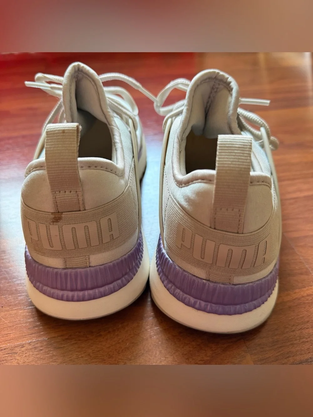 Puma Pacer Next Cage ST2 size 9.5 sneakers silver gray lavender women's shoes